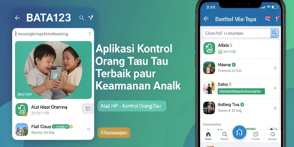 Tampilan antarmuka BATA123 yang intuitif dan ramah pengguna untuk kontrol orang tua.