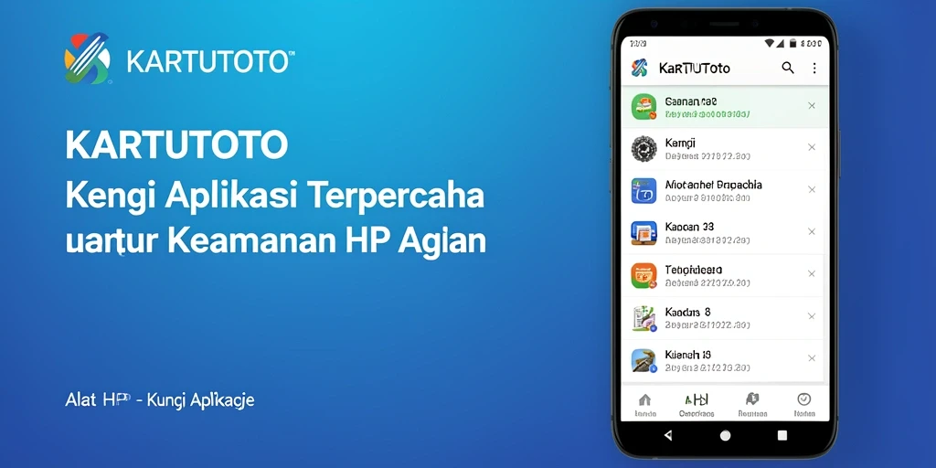 Tampilan antarmuka KARTUTOTO dengan fitur kunci aplikasi yang sederhana dan efektif.
