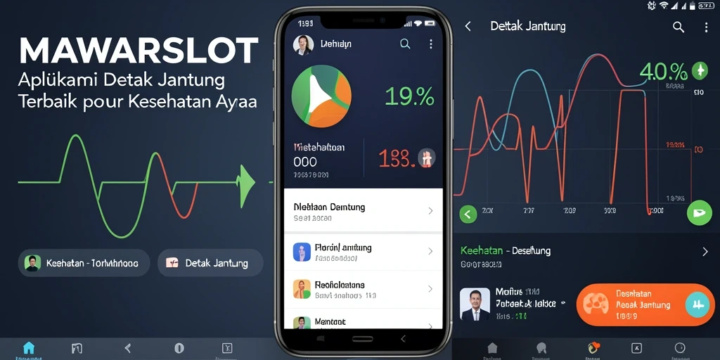 Tampilan antarmuka MAWARSLOT yang intuitif dan fungsional untuk pemantauan detak jantung.
