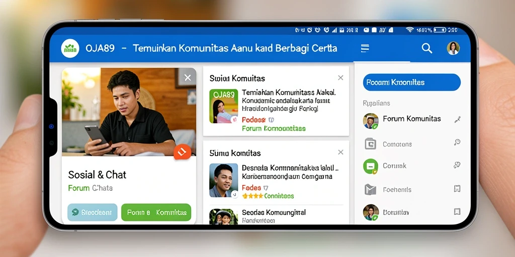 Tampilan antarmuka sederhana dan ramah pengguna OJA89.