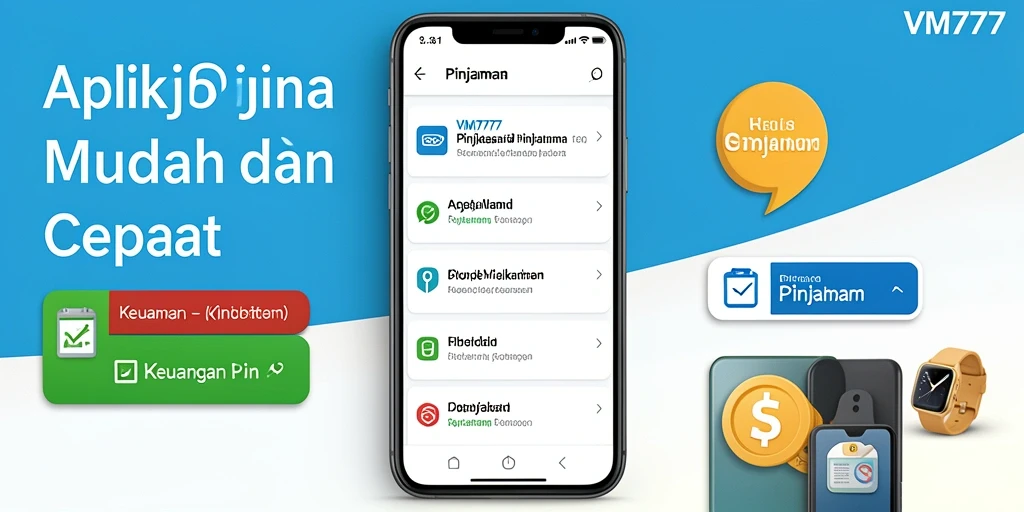 Tampilan antarmuka aplikasi VM777 yang user-friendly dan sederhana.